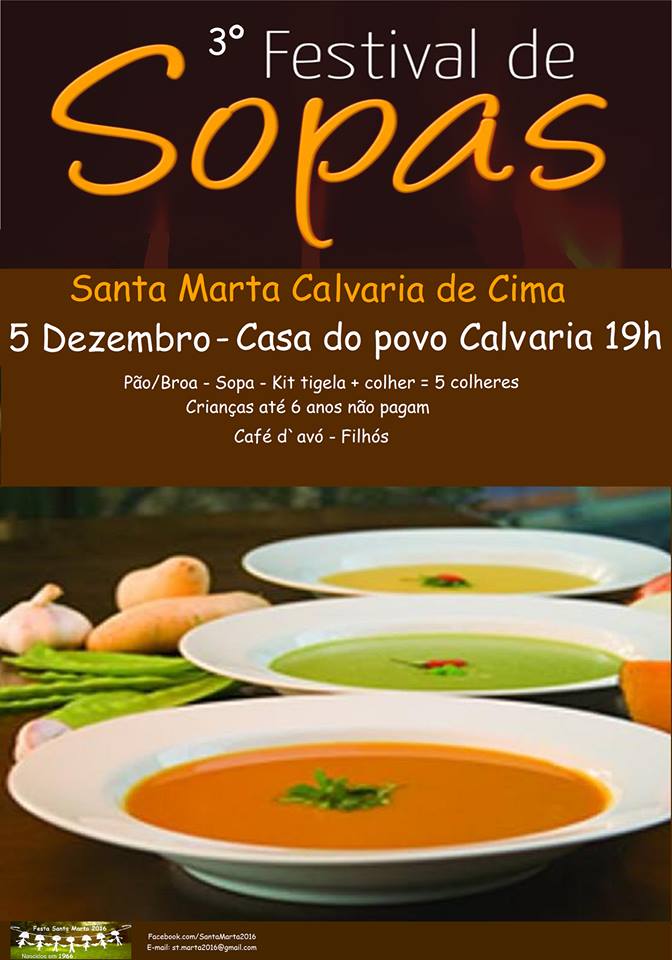 3º festival de sopas da calvaria