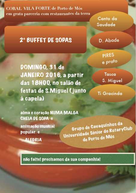 2º Buffet de sopas