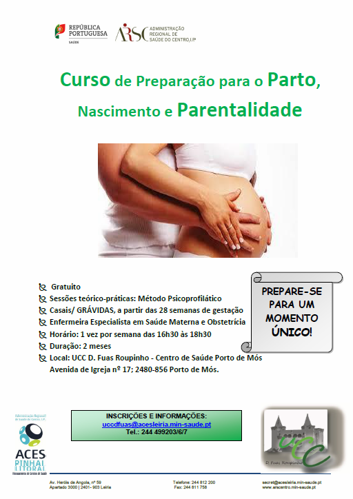 Curso de preparação para o parto, nascimento e parentalidade
