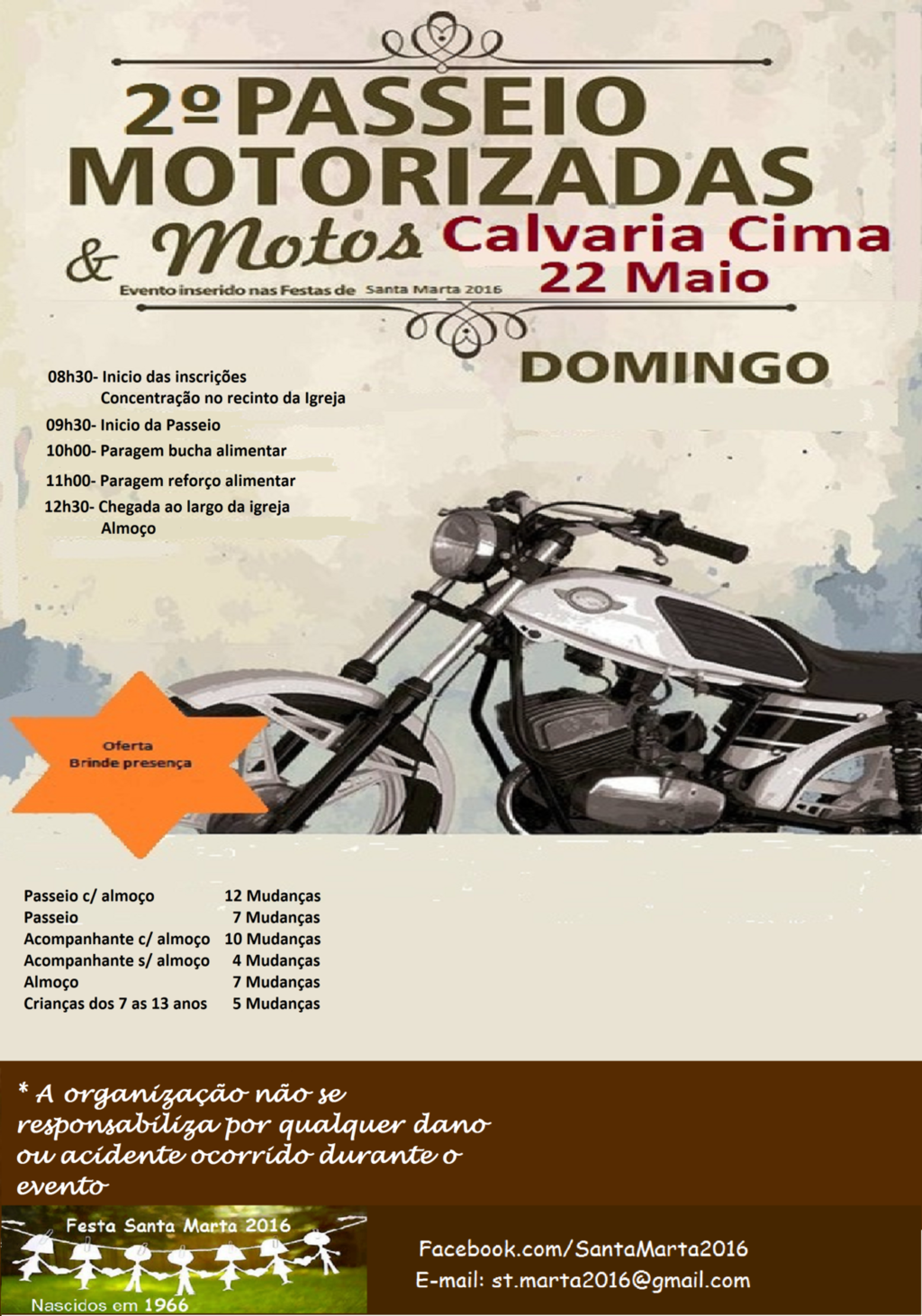 2º passeio de motorizadas e motos