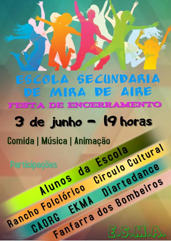 Festa encerramento escola secundária porto de mós