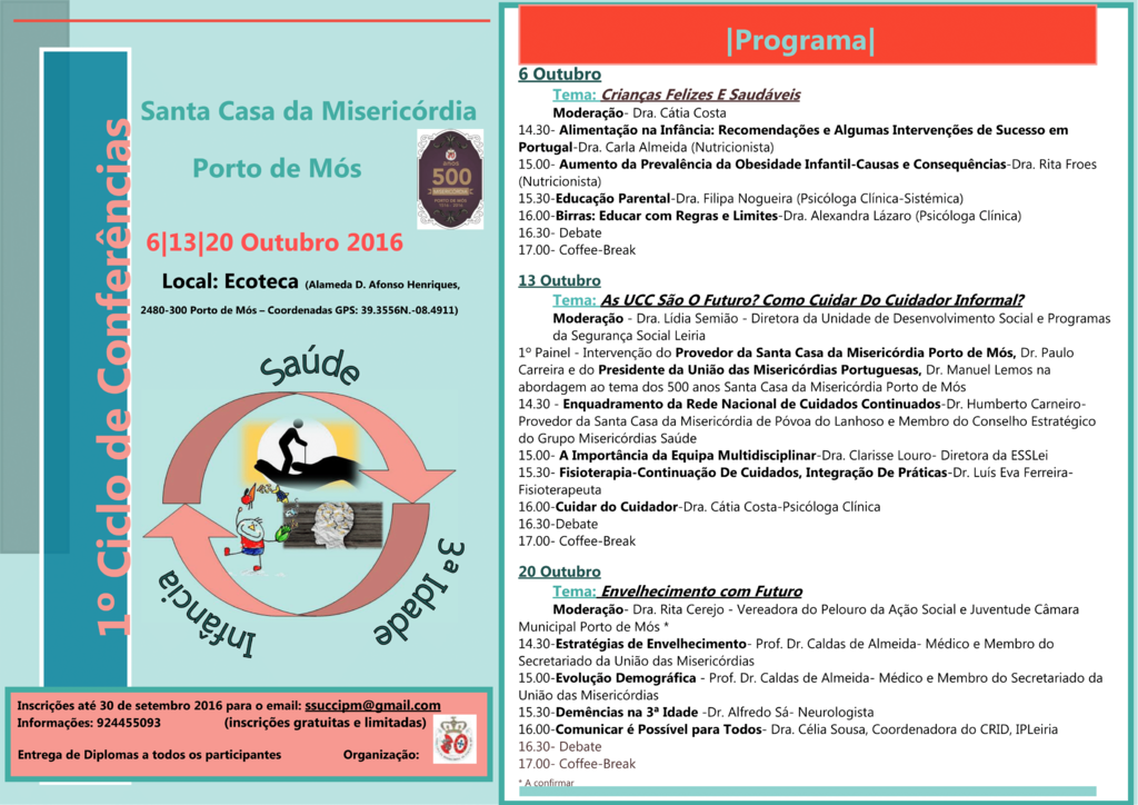 1.º Ciclo de Conferências Santa Casa da Misercórdia