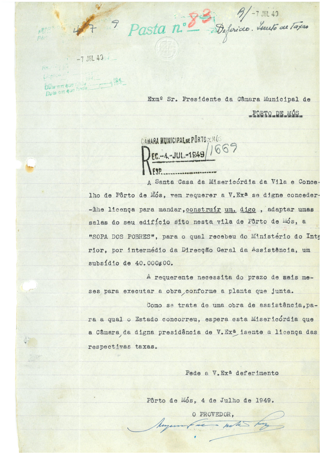 Requerimento obras