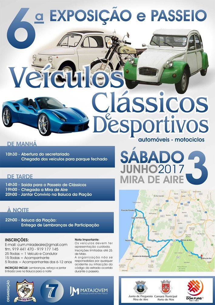 6º exposição e passeio veiculos clássicos e desportivos