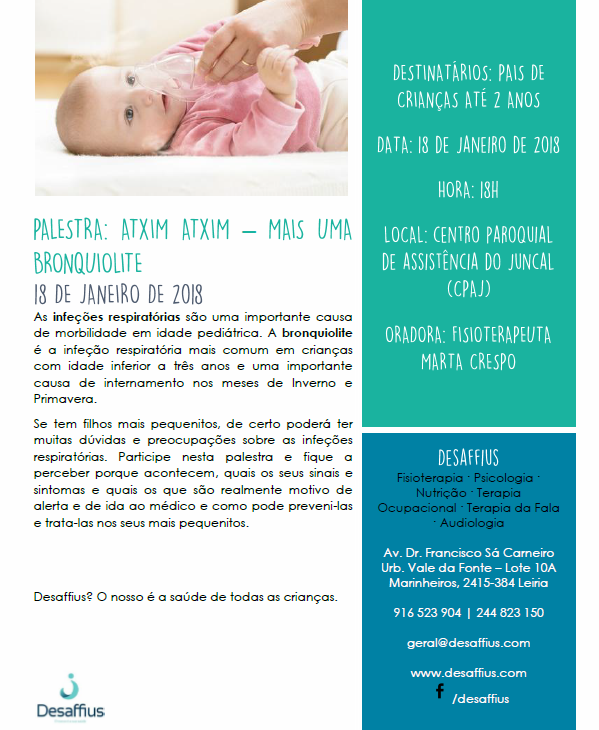 Palestra "Atxim atxim - mais uma bronquiolite"