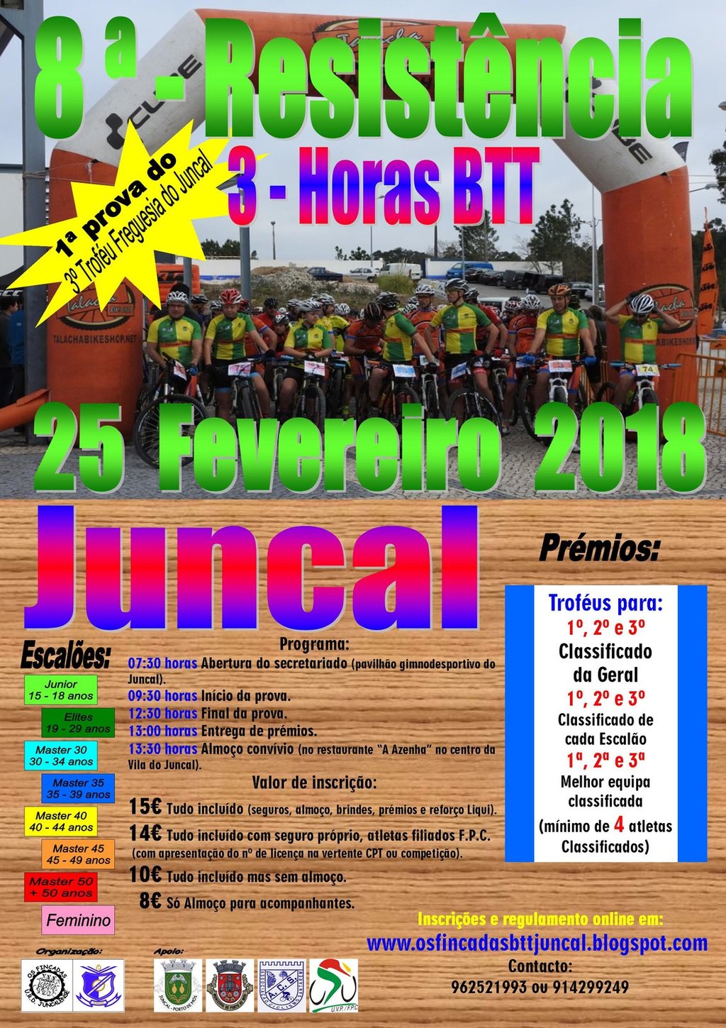 8ª Resistência 3 Horas BTT Juncal 2018