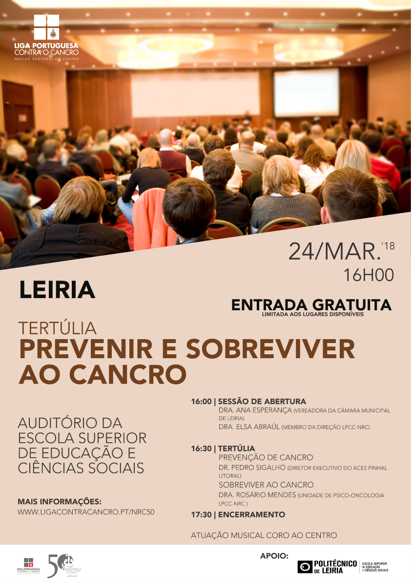 tertúlia “Prevenir e Sobreviver ao Cancro”