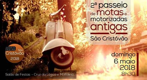 Passeio de motas e motorizadas antigas