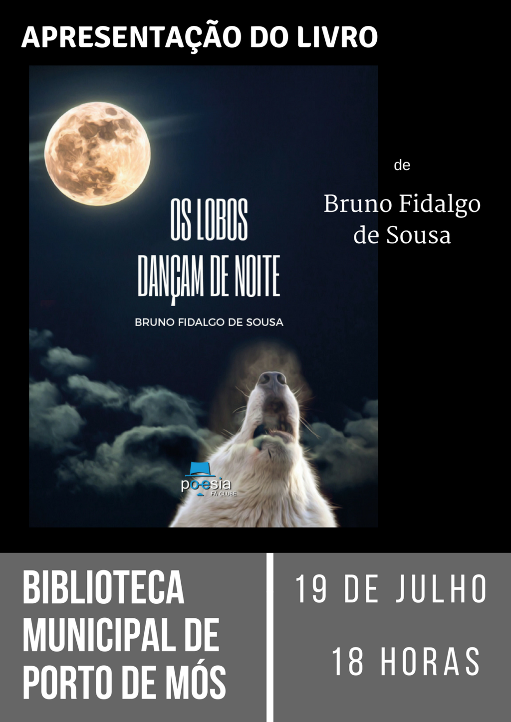 Apresentação do livro "Os lobos dançam de noite"