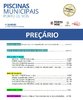 Preçário das Piscinas Municipais Exteriores.